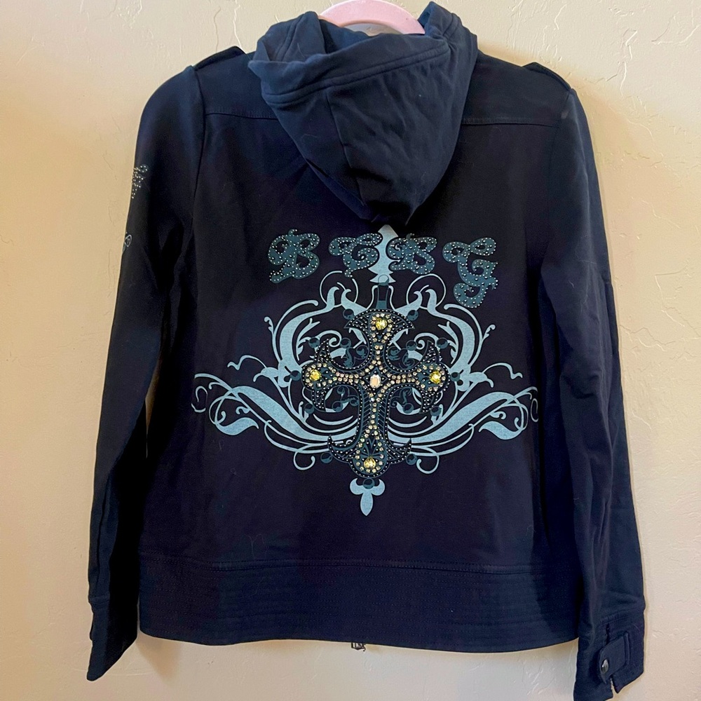 BCBG Zip Up Rhinestone jacket